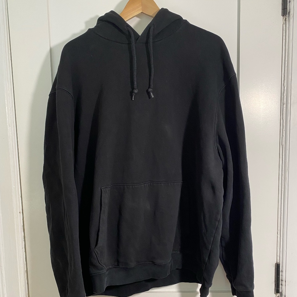 Men's black Gap heavyweight pullover hoodie in XL